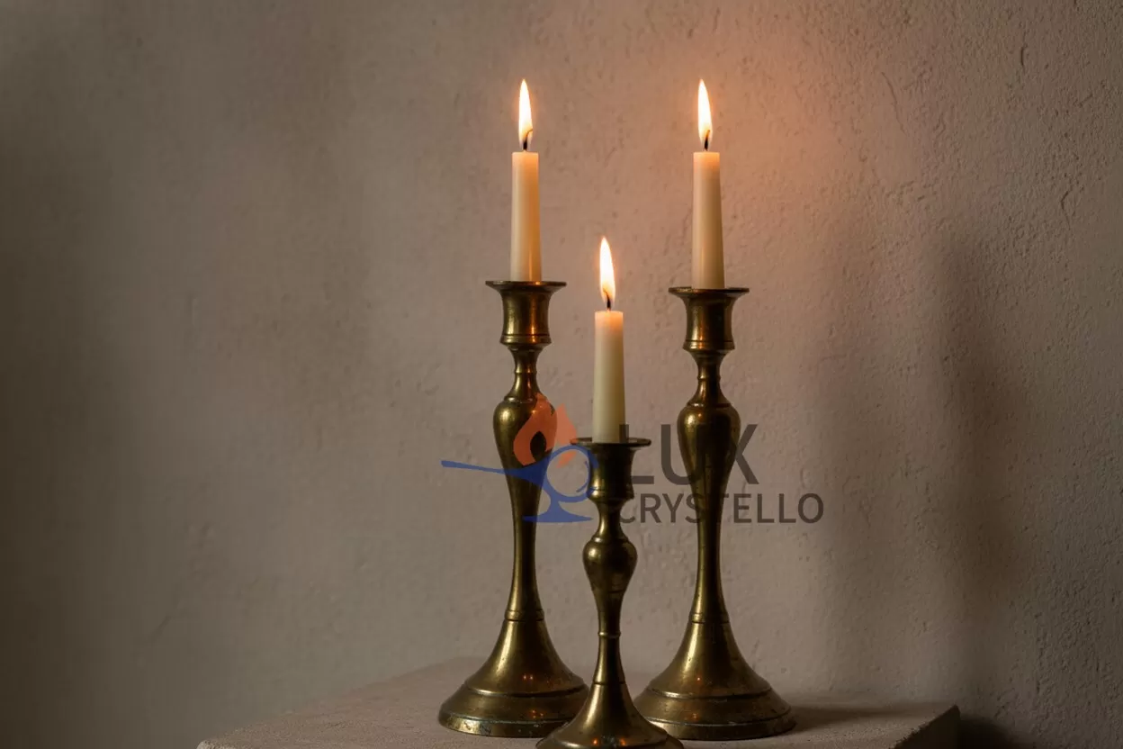 tall antique brass candlesticks.jpg