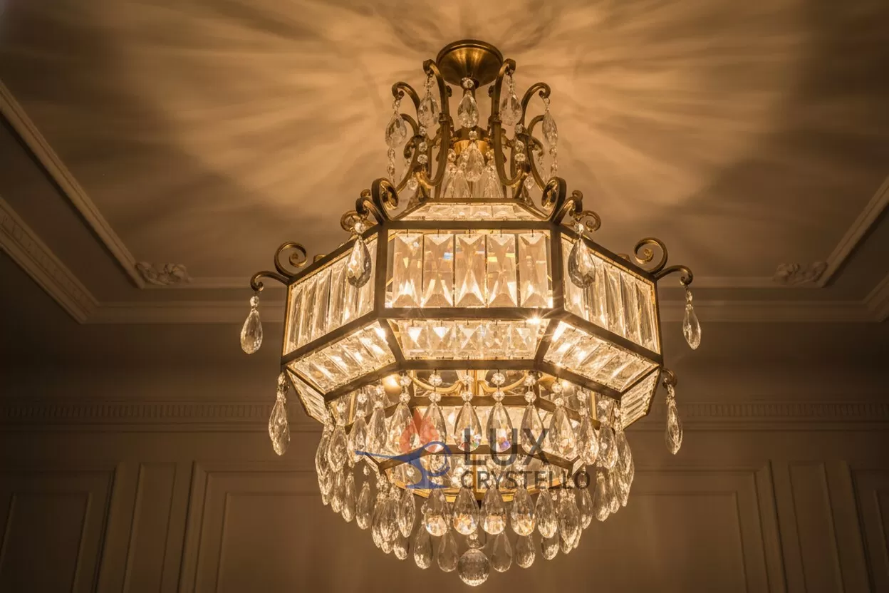 brass and glass ceiling light.jpg