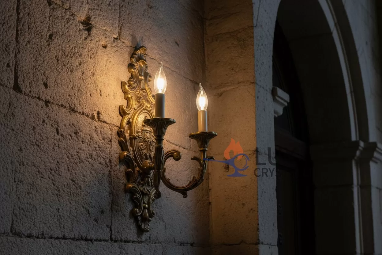 baroque brass wall mounted light.jpg