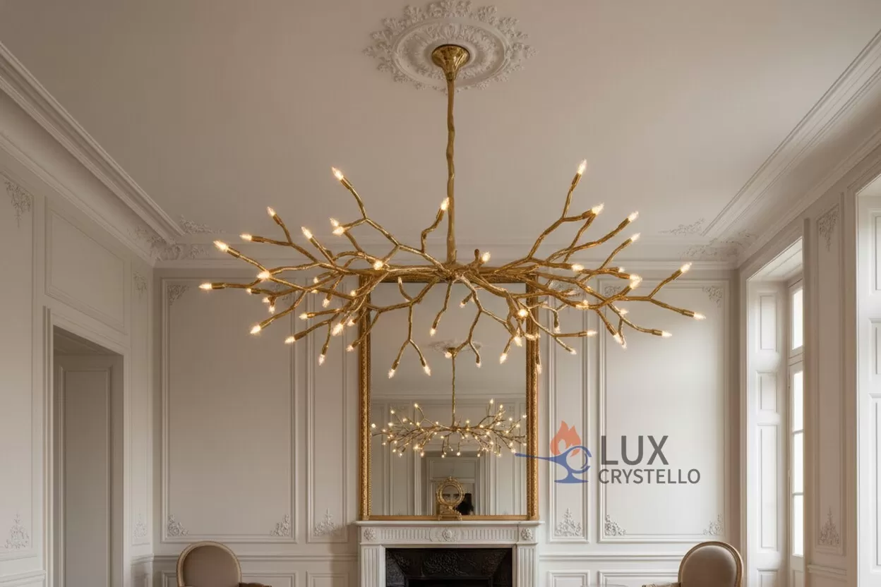 custom french brass branch chandelier.jpg